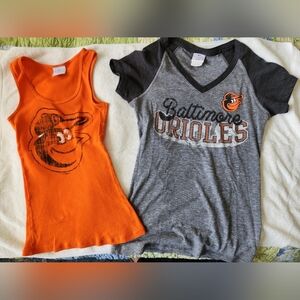 Baltimore Orioles Gray and Orange T-Shirts
